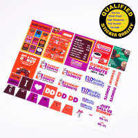 Custom sticker for Set 3438 Donuts, for MOC building, Premium quality.