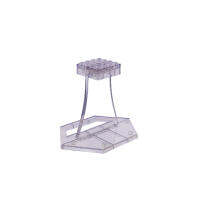 Display Stand for LEGO sets (Top:4x4, upright), Acrylic 3D transparent stand.