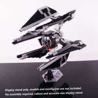 Display Stand for LEGO 8087 TIE Defender, Acrylic 3D transparent stand only.
