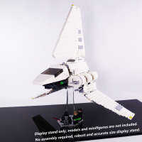 Display Stand for LEGO 75302 Imperial Shuttle Tydirium, Acrylic 3D transparent stand only.