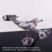 Display Stand for LEGO 75325 The Mandalorian's N-1 Starfighter, Acrylic 3D transparent stand only.