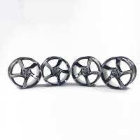Custom 4 pcs rims 80290 80281 for LEGO 42143, for 1:8 scale MOC cars.