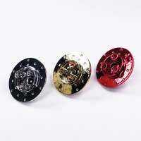 Custom Chrome Brake Disc part compatible with LEGO 35189, for MOC cars.