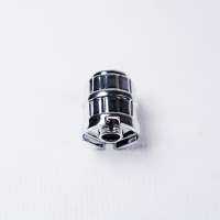 Custom Chrome Silver Barrel 2 x 2 x 2 , Compatible with LEGO 2489