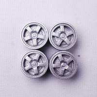 Customized 4 pcs Full Painted rims(fit 18977 tires) for Speed Champions 1:24 Racers, 4 pcs full painted rims only, V2