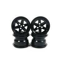 Custom 4 pcs plastic black rims 22969 for F1 Set 8461 8674 8458 Racer
