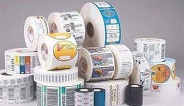The surface of all kinds of roll labels, such as daily chemical, food and electrical labels, is cove
