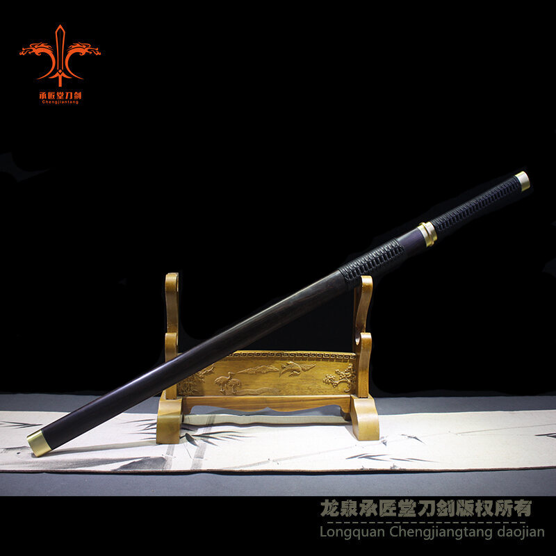 钧羽素影唐剑│千层钢羽毛纹
