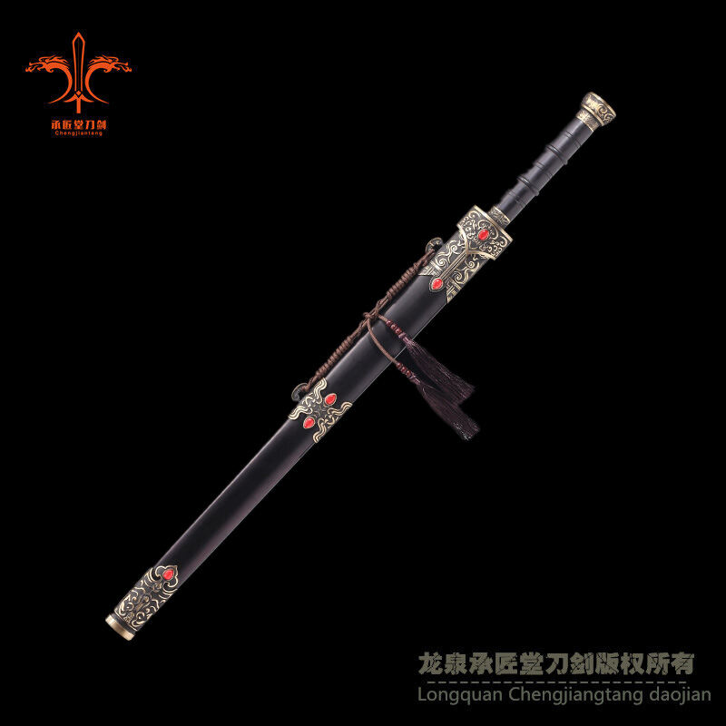 新款宝石越王剑│百炼钢双槽