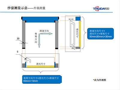 纱窗纱门测量安装步骤